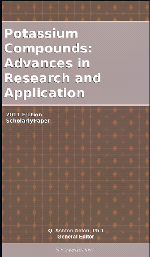 Potassium compounds : advances in research and application : ScholarlyPapers - Orginal Pdf